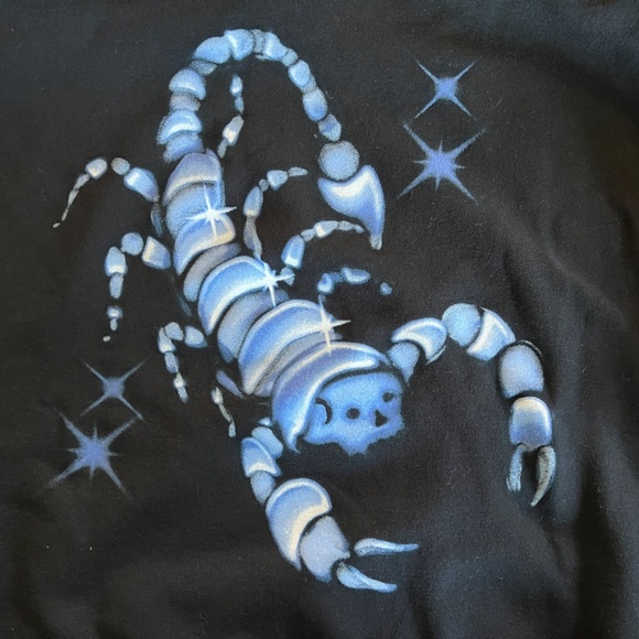 TOVE LO Blue Scorpion Graphic Official Merch Pullover Hoodie Sweatshirt M - Picture 4 of 8
